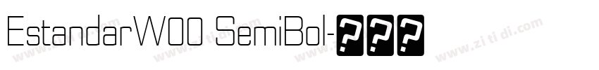 EstandarW00 SemiBol字体转换